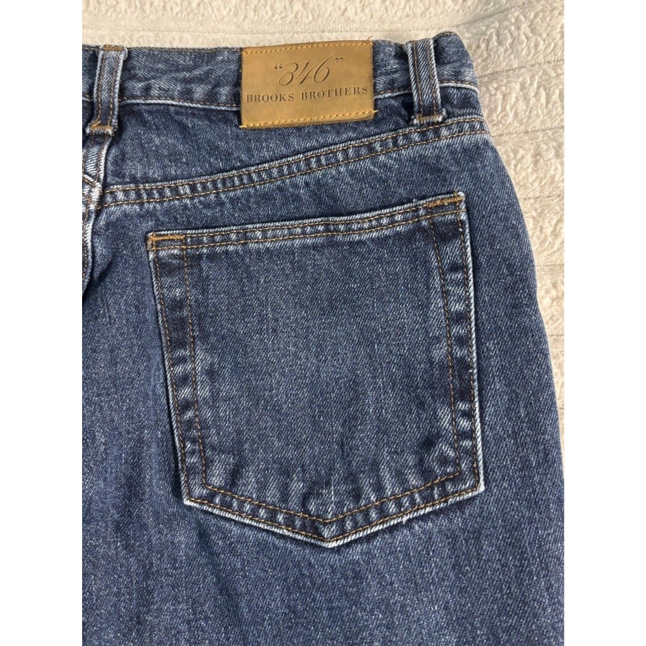 Brooks Brothers "346" Mens Jeans 30x30 Dark Wash Traditional Fit Denim